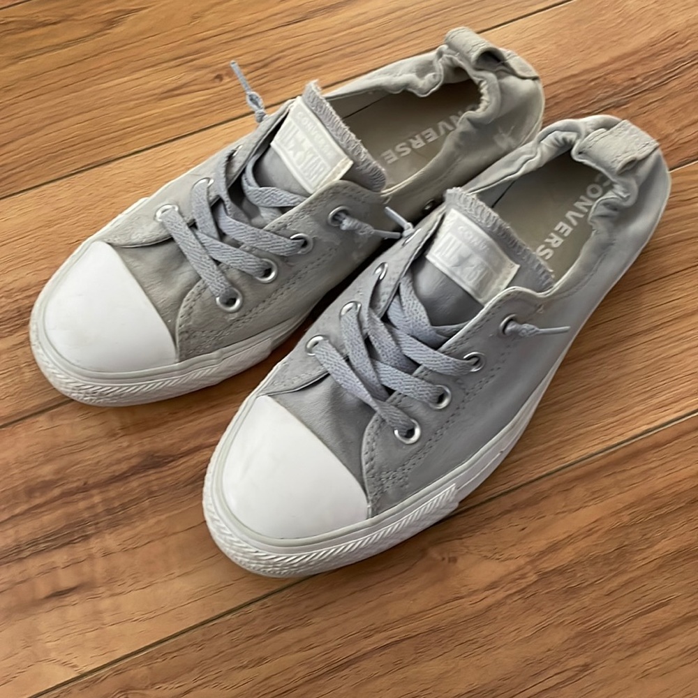 Grey half slip-on converse